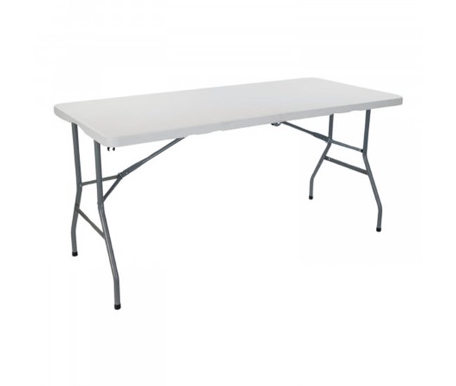 Pack 2 Mesas Plegables Rectangular Catering Thinia Home 150x70 Blanco
