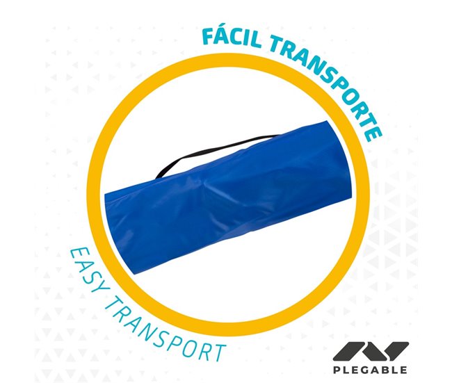 Silla plegable de tela para playa Aktive Azul