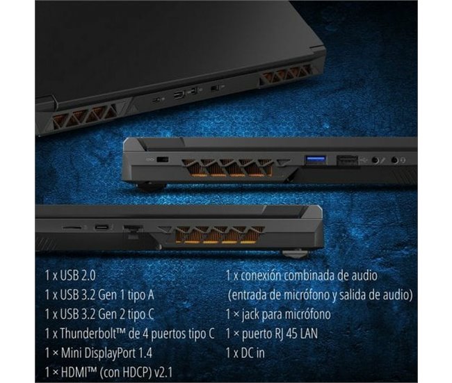 Notebook Erazer Defender P40 Negro