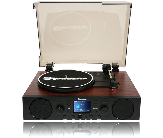 Tocadiscos Roadstar TTR-8850ED+BT Negro
