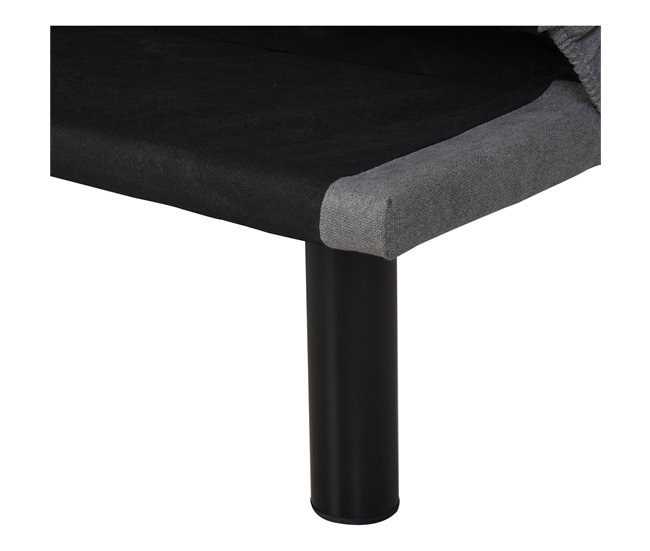 Sofá Cama esponja, eucalipto, MDF de grado E1 HOMCOM Gris