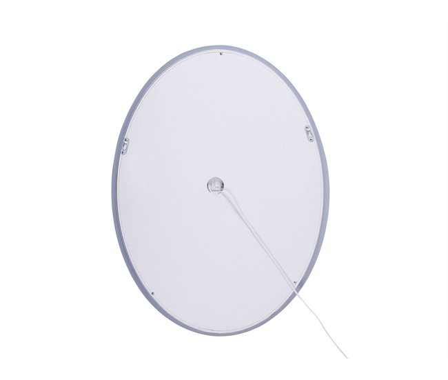 Beliani Espejo de baño MAZILLE Gris