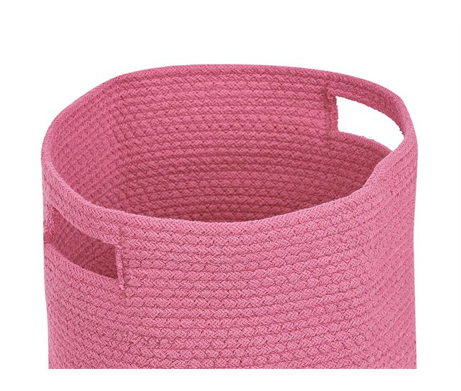 Beliani Cesta CHINIOT Rosa