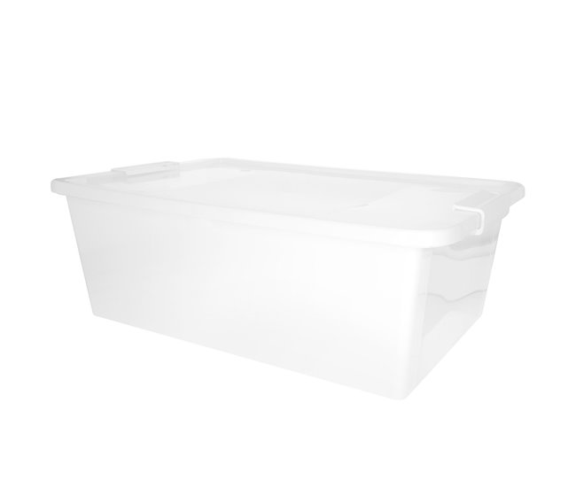 Curver Caja de almacenaje con tapa Bi-Box 26L Blanco
