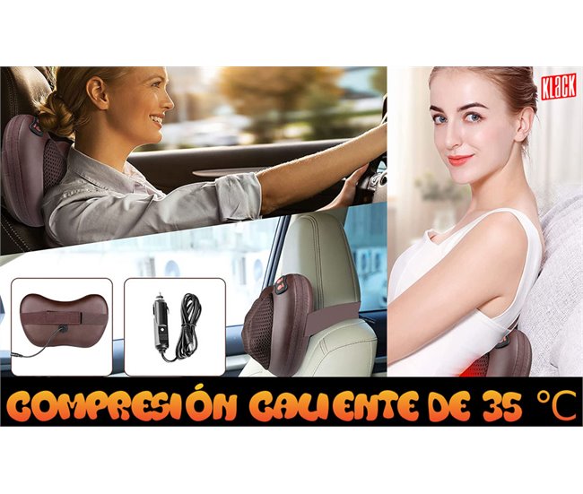 Masajeador Shiatsu con 8 Nodos Marron