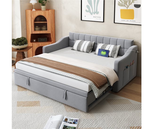 Camas nido 99x207 Gris