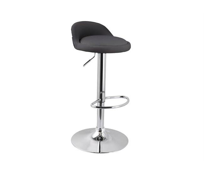 Taburete SILK giratorio y regulable en altura Gris Oscuro