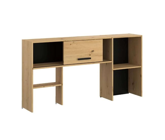 Estantería altillo Minister artesanal Negro/ Madera