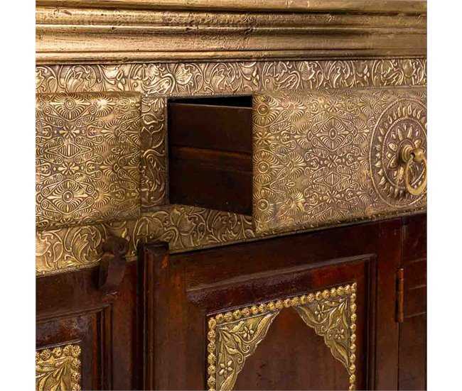 Aparador de madera acabado artesanal Marron