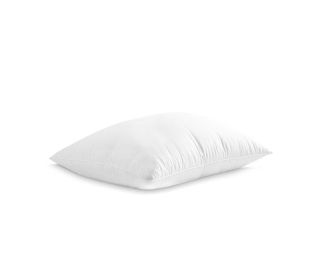 Almohada de Fibra con Tacto Sedoso 150x40 Blanco
