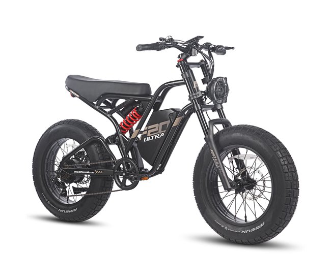 FAFREES F20 Ultra Bicicleta Eléctrica - Motor 750W Negro/ Rojo