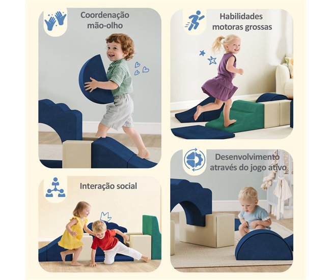 Bloques de Espuma Terciopelo AIYAPLAY Amarillo