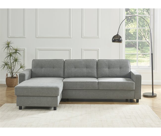 Chaise longue CIAN reversible 3 plazas gris Gris