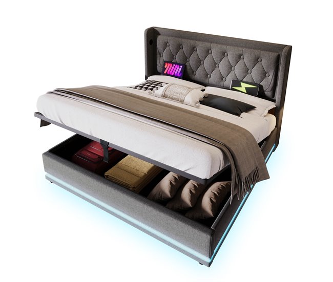 Canapés abatibles Gris