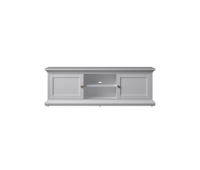 Mueble TV 2 puertas laminado blanco PARIS Blanco