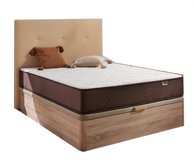Pack Colchon + Cabecero + Canape Abatible Descansin 105x190 Beige