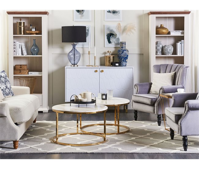 Beliani De pelo corto SILVAN 160x230 Amarillo