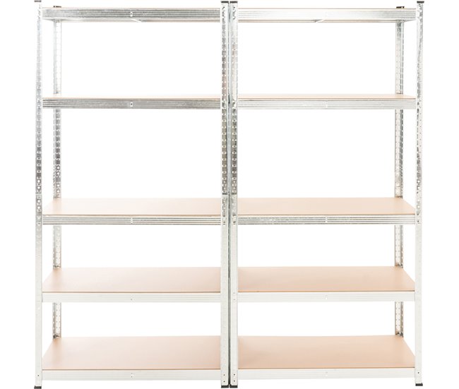 Set De 2 Estanterías Galvanizadas G 90 Plateado