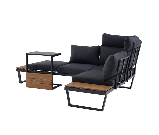 Set de jardín CORNER color antracita Gris Oscuro