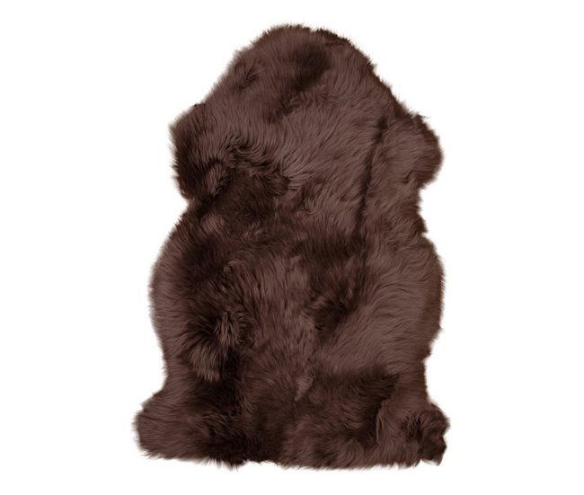 Alfombra Asimétrica Lambskin Marron