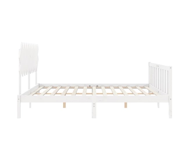 Estructura de cama 135x190 Blanco