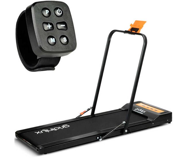 Cinta de Correr eléctrica Trainer Race Infinity Bluetooth Pulsera Control 1000 W. Gridinlux Naranja