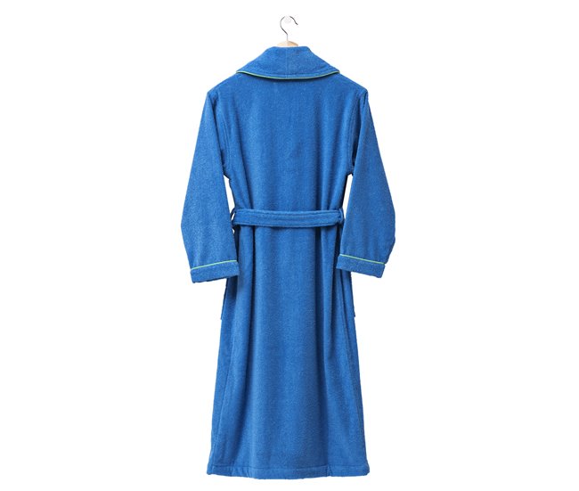 Albornoz benetton 360 gsm 100% algodón Azul