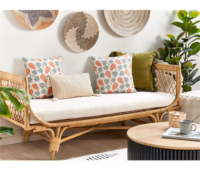 Beliani Cojín decorativo AVENS Multicolor