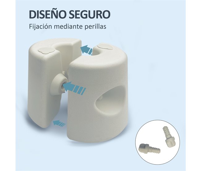 Base de Sombrilla HDPE Blanco