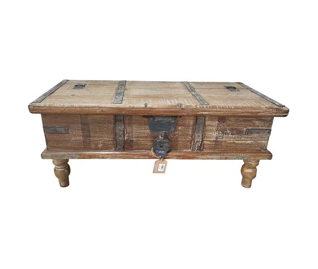 Baúl de madera acabado artesanal Marron
