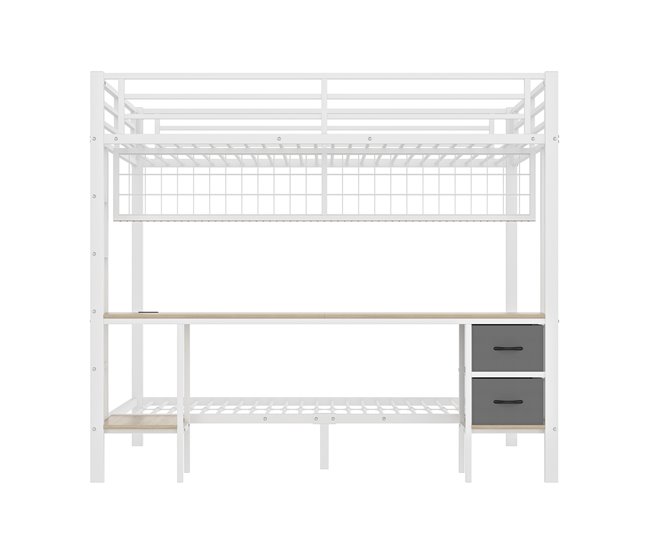 Cama litera 145x204 Blanco