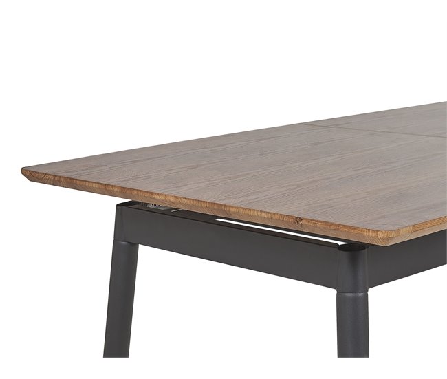 Beliani Conjunto de 2 mesas auxiliares CAMROSE 90x160 Marron