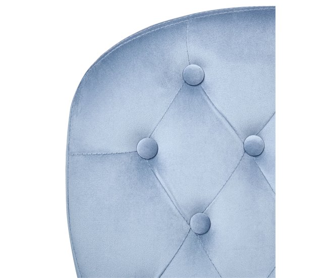 Beliani Silla de oficina PRINCESS Azul Claro