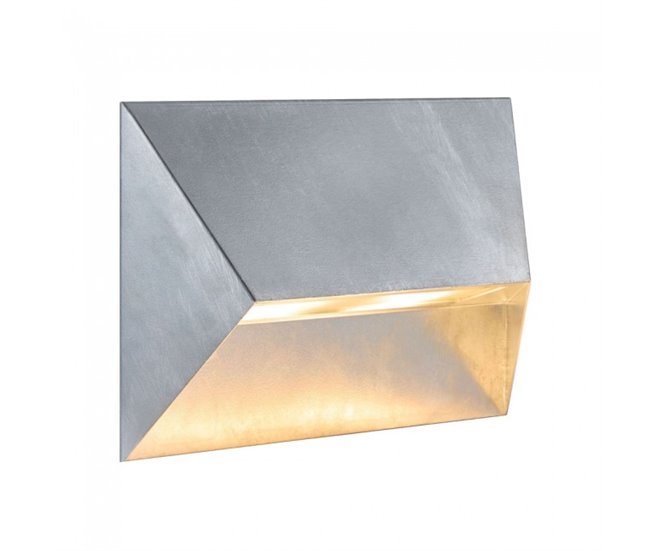 Aplique de exterior galvanizado Pontio 27 Nórdico Gris