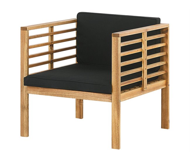 Beliani Conjunto de jardín Madera de acacia PACIFIC Marron