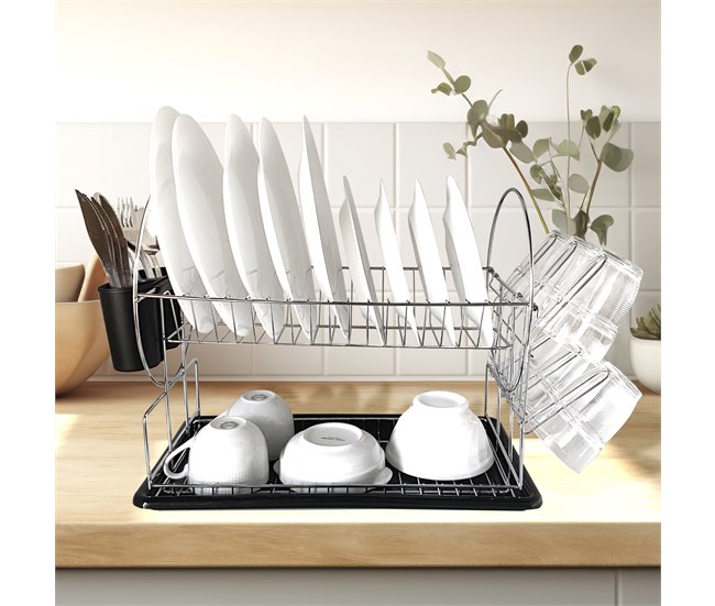 Escurridor de platos de cocina de acero inoxidable Aluminio