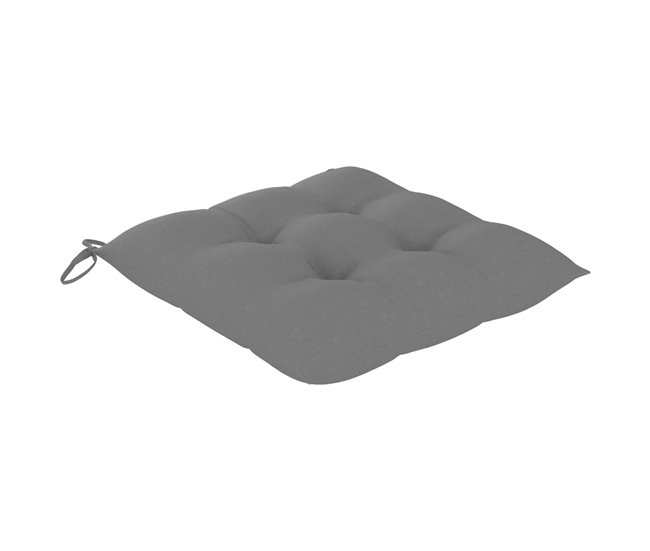 6 Sillas de jardin plegables de madera con cojines Antracita