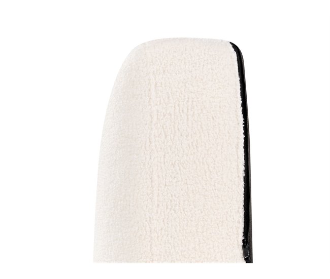 Beliani Sofá de 2 plazas Bouclé EIKE Crema