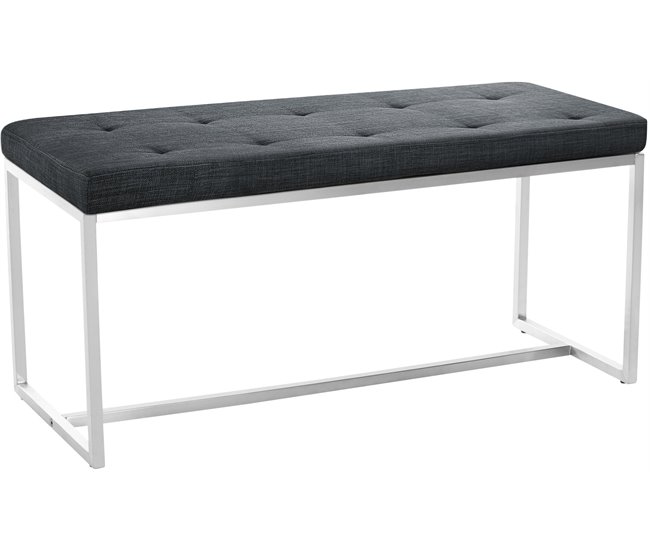 Banco - Barci - Tela 100x40 Gris Oscuro