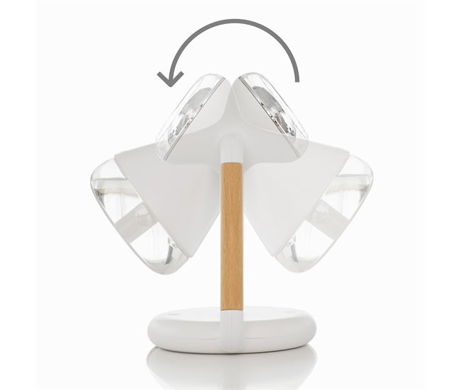Humidificador Difusor de Aromas y Cargador Inalámbrico 3 en 1 Multicolor