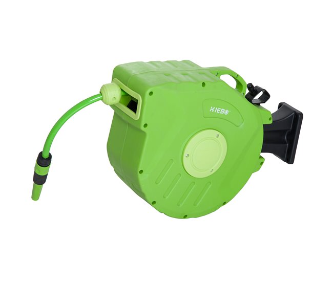 Carrete para Manguera PP, PVC Outsunny Verde