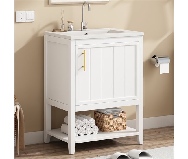 Armarios para baño 61 Blanco