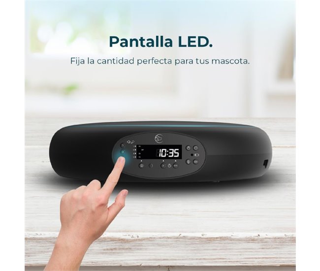 Cecotec Dispensador Comedero dispensador Pumba 1600 Purrfect Meal Negro