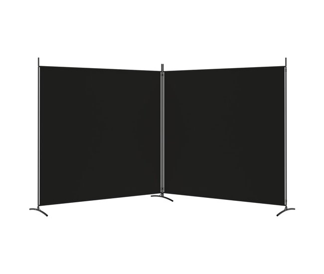 Biombo - Separador Divisor de 2 paneles Negro