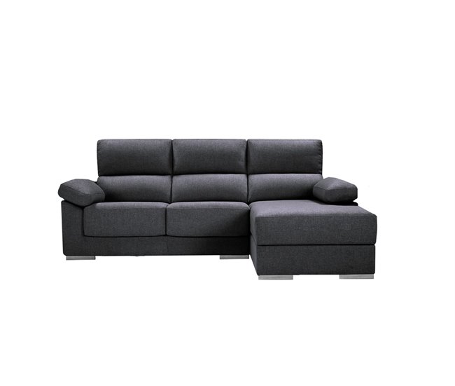 Chaise longue S NOEMI Antracita