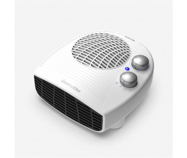 Termoventilador Horizontal  2000W | UNIVERSALBLUE Blanco/ Negro