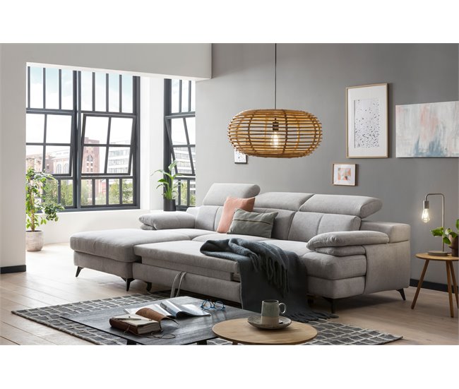 Chaise longue con cama TITUS Antracita