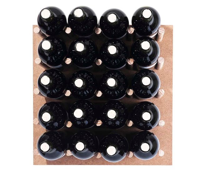 Botellero para pared Natural