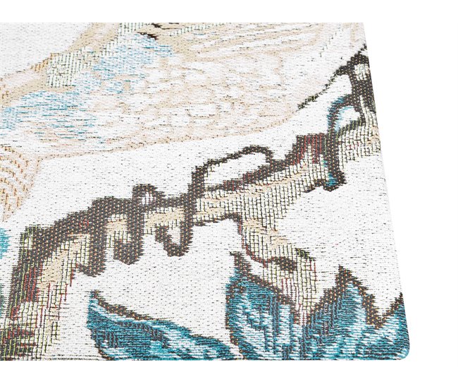 Beliani Alfombra de pelo corto ARIHA 140x200 Turquesa