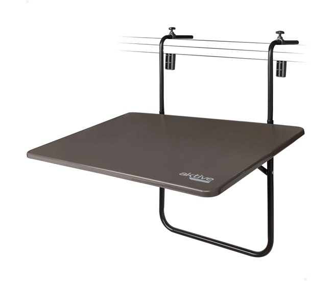 Mesa plegable balcón multiposición Aktive Antracita